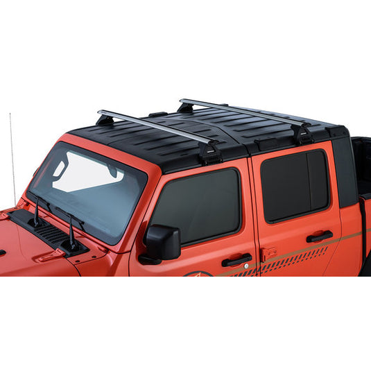 Rhino-Rack Vortex RL110 Gutter-Mount 2 Bar Roof Rack for 18-24 Jeep Wrangler JL & Gladiator JT