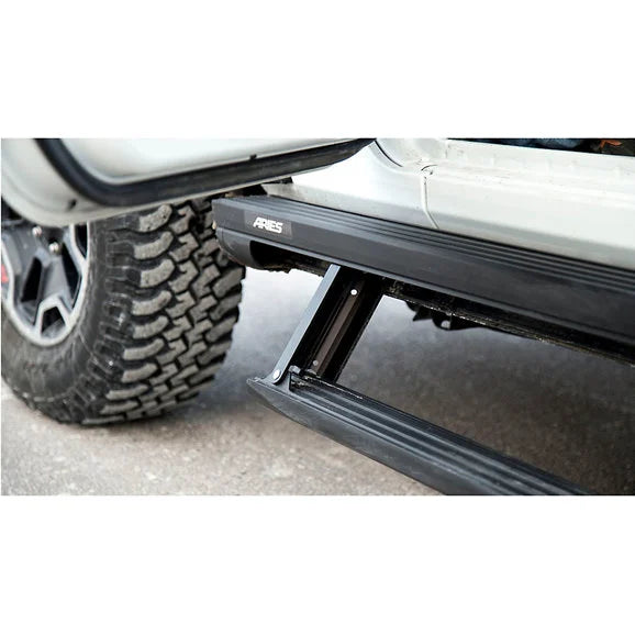 Load image into Gallery viewer, Aries 3036571 ActionTrac Powered Running Boards for 18-24 Jeep Wrangler JL Unlimited
