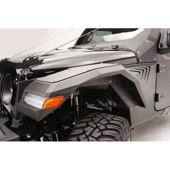 Load image into Gallery viewer, Fab Fours JL2006-1 Front Fender Flare Replacement for 18-24 Jeep Wrangler JL
