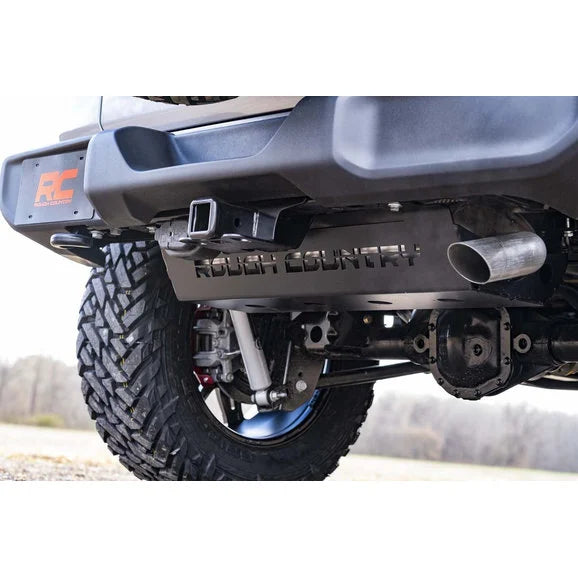 Load image into Gallery viewer, Rough Country 10599 Muffler Skid Plate for 18-24 Jeep Wrangler JL
