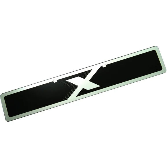 Eurosport Daytona 4449-3 Jeep Trail-Blazer License Plate with X Logo on Non-Glare Mirror Acrylic