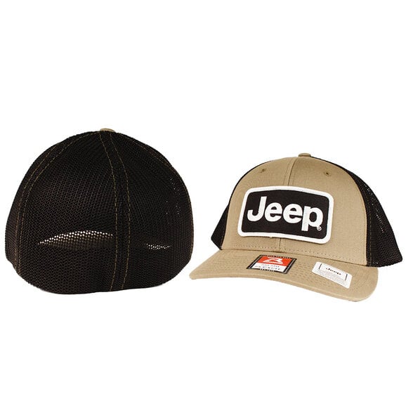 Load image into Gallery viewer, Jeep Merchandise Jeep Richardson Olive/Black Patch Flexfit Hat
