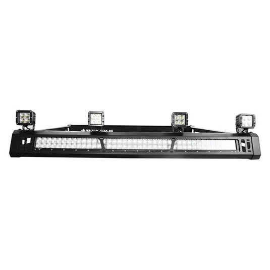 Black Horse Off Road Traveler Roof Rack with (2) Sets of 4" LED Cube Lights for 07-18 Jeep Wrangler JK Unlimited 4-Door