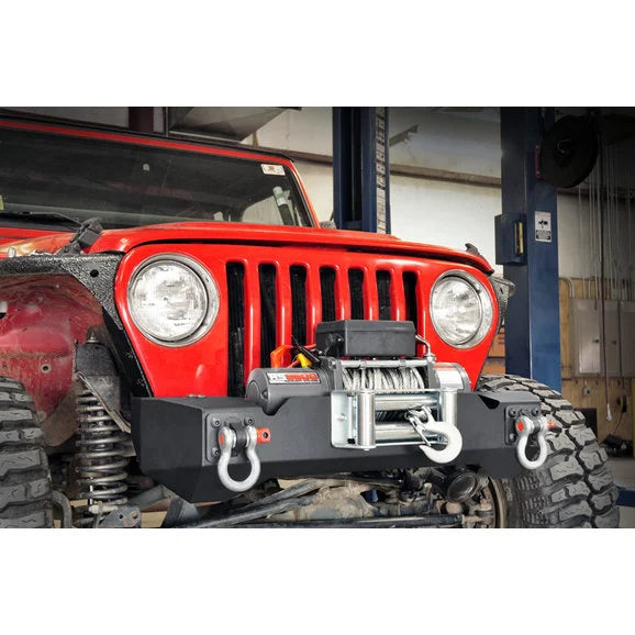 Load image into Gallery viewer, Rough Country 1012 Stubby Front Winch Bumper for 87-06 Jeep Wrangler YJ &amp; TJ
