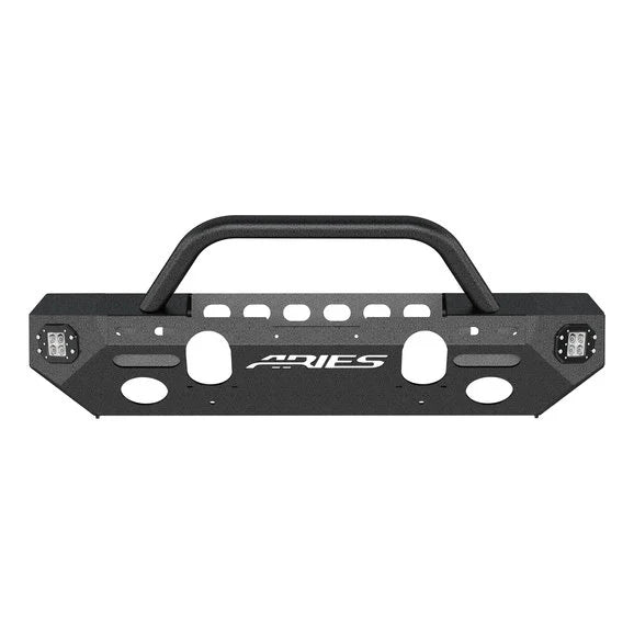 Aries TrailChaser Front Bumper with Brush Guard for 18-24 Jeep Wrangler JL Unlimited & Gladiator JT