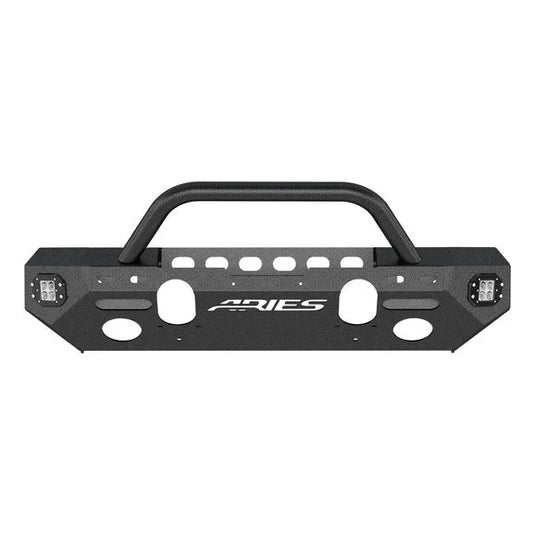 Aries TrailChaser Front Bumper with Brush Guard for 18-24 Jeep Wrangler JL Unlimited & Gladiator JT