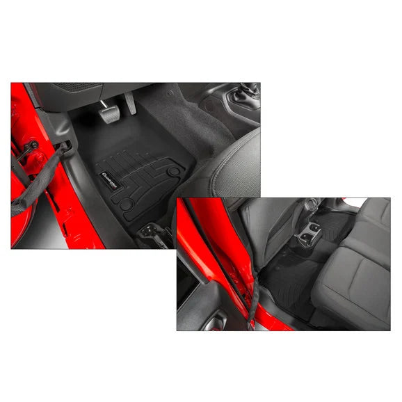 Load image into Gallery viewer, Quadratec DigitalFit Front and Rear Liners by WeatherTech for 18-23 Jeep Wrangler JL Unlimited
