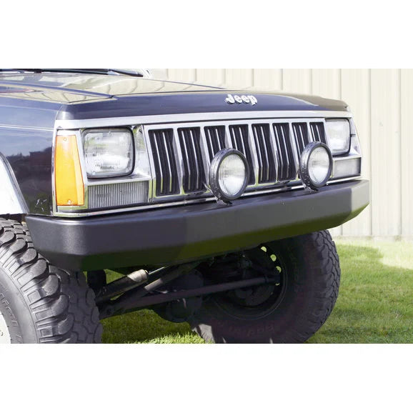 Warrior Products 560 Front Rock Crawler Bumper in Black for 84-01 Jeep Cherokee XJ