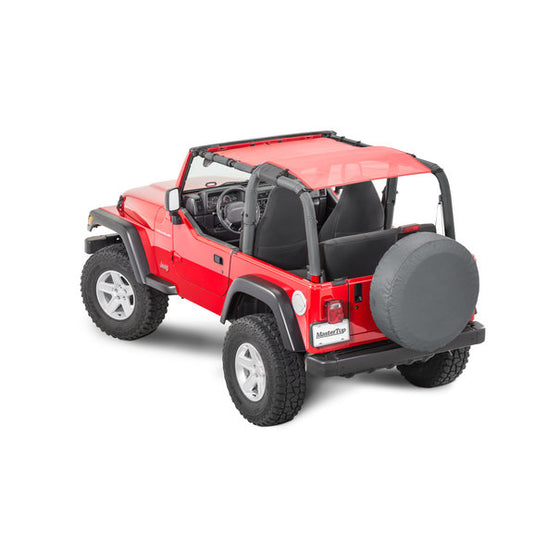MasterTop ShadeMaker Mesh Bimini Top Plus for 92-06 Jeep Wrangler YJ & TJ
