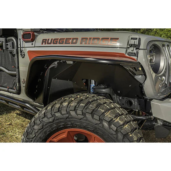 Load image into Gallery viewer, Rugged Ridge 11615.61 Aluminum Inner Fender Flare Liners for 18-24 Jeep Wrangler JL &amp; Gladiator JT
