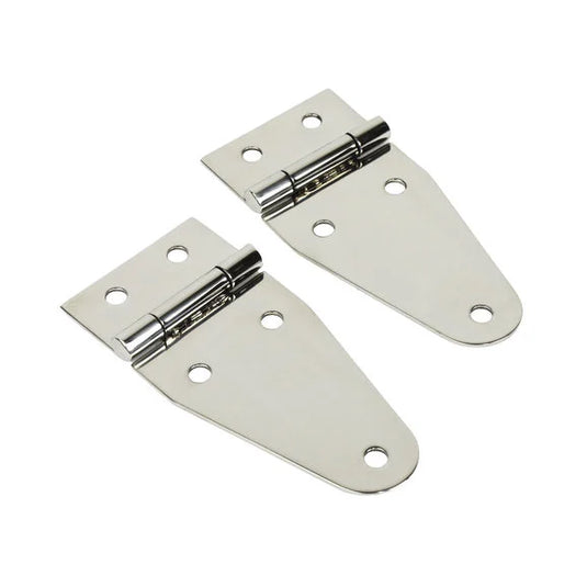 Kentrol Stainless Steel Hood Hinge Set for 55-95 Jeep CJ & Wrangler YJ