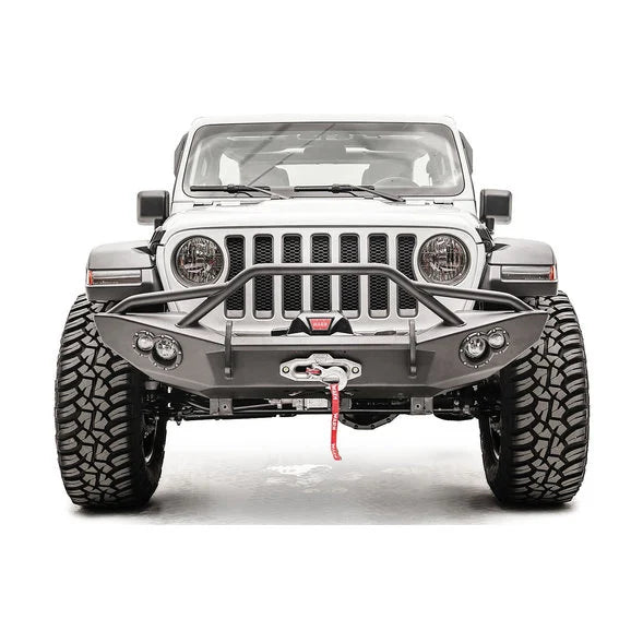 Fab Fours JL18-B4652-1 Front Lifestyle Winch Bumper for 18-24 Jeep Wrangler JL & Gladiator JT