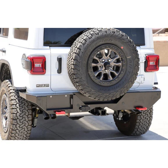 Rock Hard 4X4 RH-90340 Patriot Series Aluminum Rear Bumper for 18-24 Jeep Wrangler JL