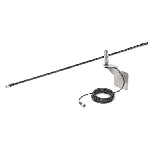 Quadratec Stainless Steel CB Antenna Mount with CB Antenna for 76-06 Jeep CJ & Wrangler- Rear Driver Side Mount