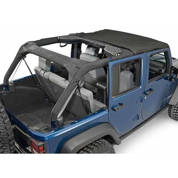 Load image into Gallery viewer, Rampage Products 94935 Combo Brief Topper in Black Diamond for 10-12 Jeep Wrangler Unlimited JK 4 Door
