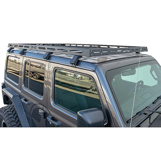 DV8 Offroad Roof Rack For 07-18 Jeep Wrangler JKU, 18-24 Wrangler JL, 20-24 Gladiator JT