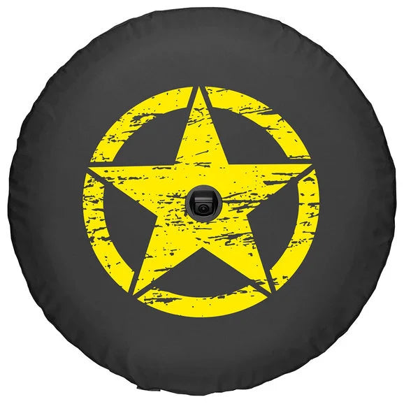 Load image into Gallery viewer, Boomerang Enterprises Distressed Star Logo Tire Cover for 18-20 Jeep Wrangler JL
