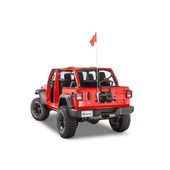 Load image into Gallery viewer, Quadratec Trail Flag Mounting Bracket with Stud for 18-24 Jeep Wrangler JL
