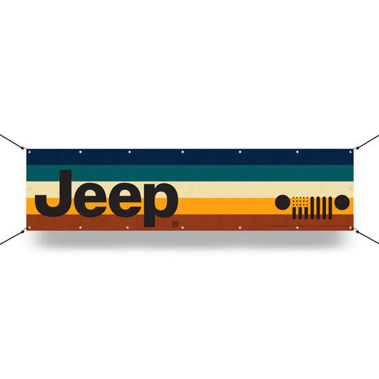 Jeep Merchandise Jeep Logo Banner