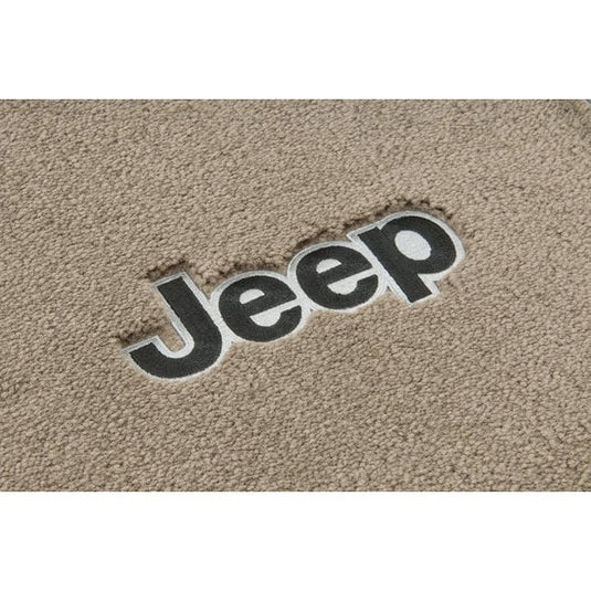 Lloyd Mats J0372197 4-Piece Floor Mats in Khaki with Black Logo for 05-08 Jeep Grand Cherokee WK