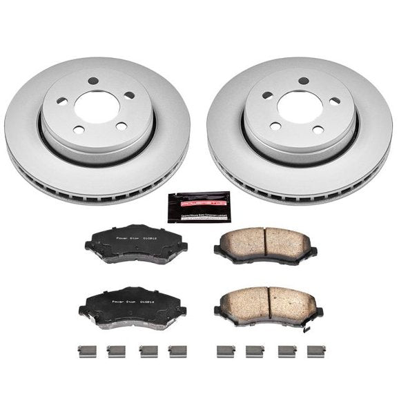 Power Stop CRK1631 Front Z17 Evolution Geomet Coated Brake Kit for 08-12 Jeep Liberty KK