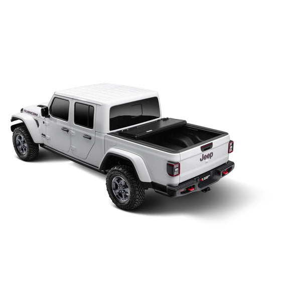 Load image into Gallery viewer, Rugged Ridge 13550.24 Armis Hard Folding Bed Cover with LINE-X for 20-21 Jeep Gladiator JT
