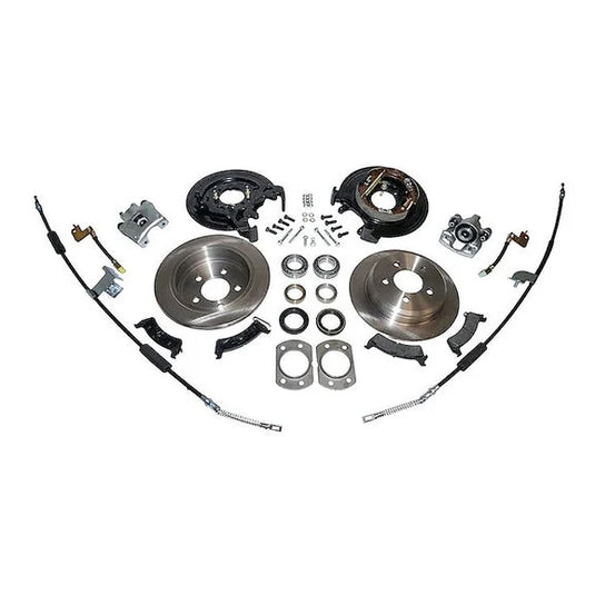 Crown Automotive RT31045 Rear Disc Brake Conversion Kit for 97-06 Jeep Wrangler TJ with Dana 44 Rear Axle without ABS