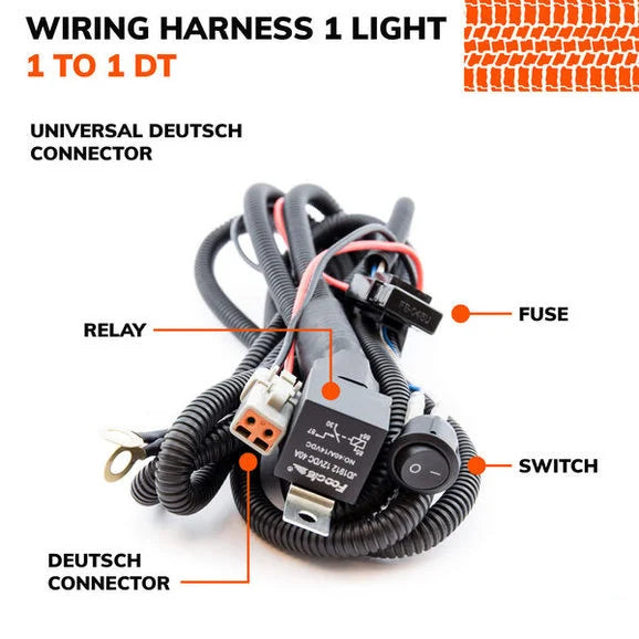 Load image into Gallery viewer, Sylvania LBARHRNS1HDC.BX Deutsch 1 Output LED Wiring Harness
