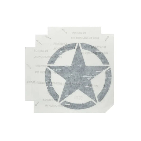 Mopar "Star" Rear Quarter Decal for Jeep Vehicles