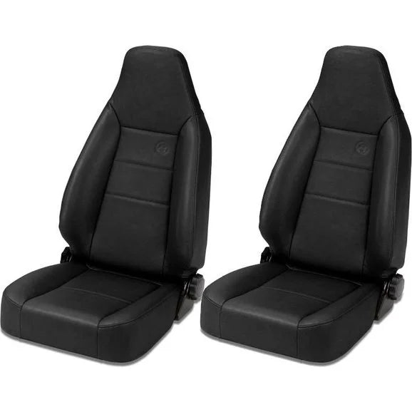 Bestop TrailMax II Sport Front Seats in Vinyl for 76-06 Jeep CJ-5, CJ-7, CJ-8 Scrambler, Wrangler YJ, TJ & Unlimited