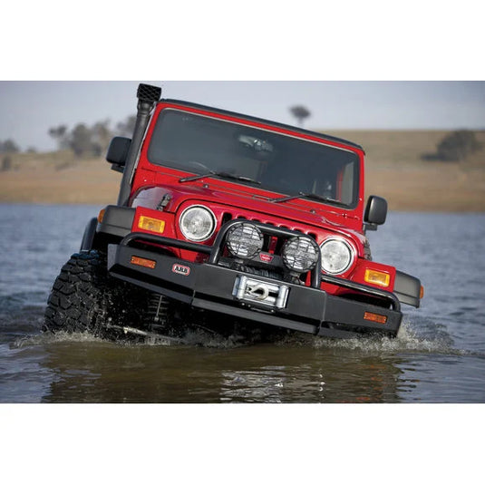 ARB 3450070 Deluxe Winch Bull Bar Bumper in Black for 97-06 Jeep Wrangler TJ & Unlimited