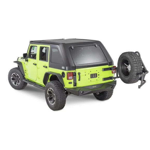 Load image into Gallery viewer, DV8 Offroad RS-14 Rear Full Width Bumper with TC-1 Tire Carrier for 07-18 Jeep Wrangler JK
