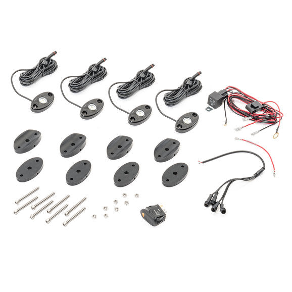 Load image into Gallery viewer, Rugged Ridge LED Rock Light Kit with Harness
