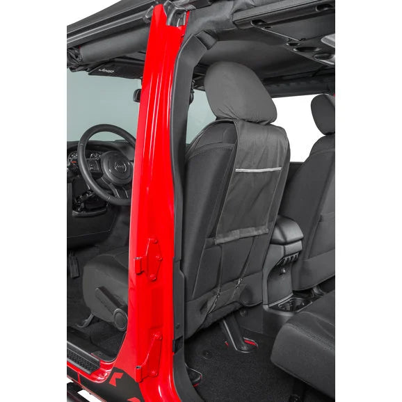 Load image into Gallery viewer, Plasticolor Jeep Logo Sideless Front Seat Cover for Jeep Vehicles with Removable Headrests
