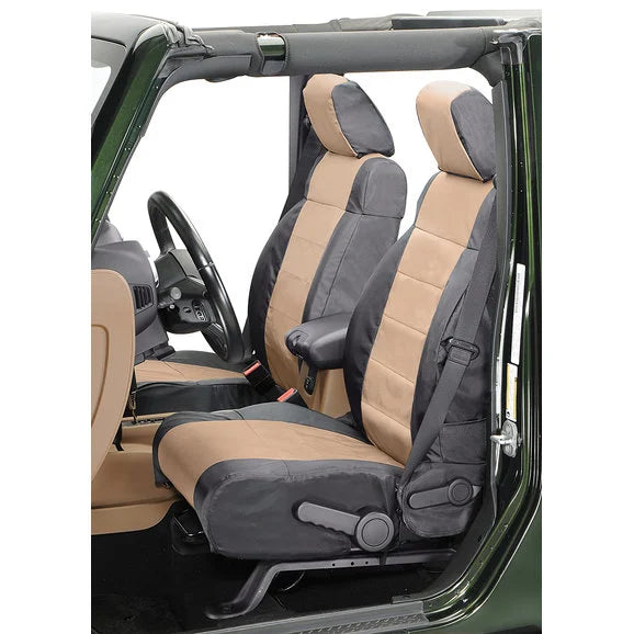 Load image into Gallery viewer, Coverking Front Ballistic Nylon Seat Covers for 11-12 Jeep Wrangler JK 2 Door without Seat Height Adjuster
