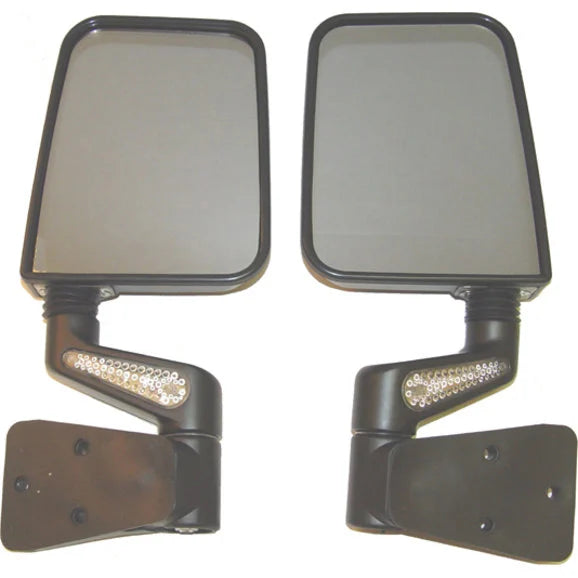 Rugged Ridge 11015.20 LED Heated Mirrors in Black for 87-02 Jeep Wrangler YJ & TJ