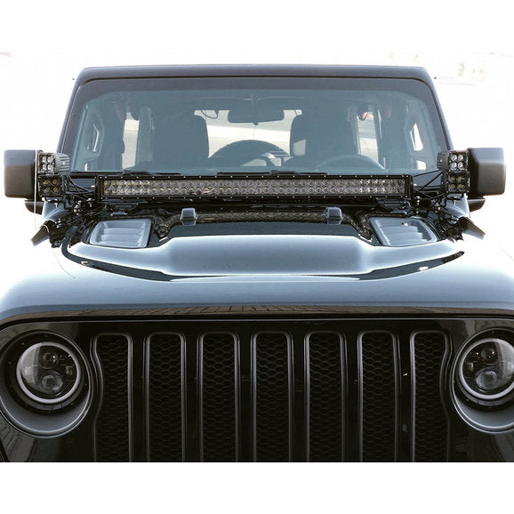 Load image into Gallery viewer, Quake LED QBJ371 A-Pillar Dual Pod &amp; Single 42&quot; Light Bar Cowl Mount for 18-24 Jeep Wrangler JL &amp; Gladiator JT
