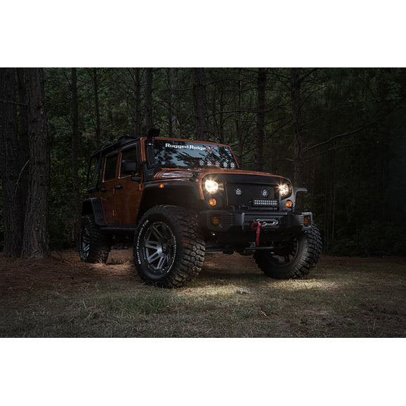 Load image into Gallery viewer, Rugged Ridge LED Rock Light Kit with Harness
