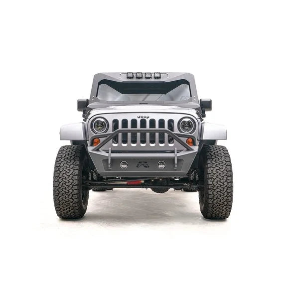 Load image into Gallery viewer, Fab Fours Front Stubby Bumper for 07-18 Jeep Wrangler JK
