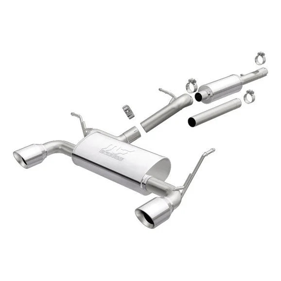 Magnaflow Street Series Stainless Steel Dual Exit Cat Back Exhaust System for 18-24 Jeep Wrangler JL with 2.0L engine