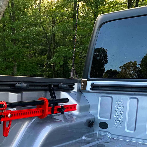 Load image into Gallery viewer, Quake LED QBJ1034 Dual CB Antenna Bracket Kit for 20-24 Jeep Gladiator JT
