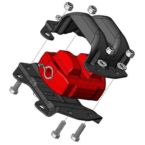 Load image into Gallery viewer, Hooker Headers Polyurethane Engine Mount Insert for 87-06 Jeep Wrangler YJ and TJ with LS/LT or Hemi Engine
