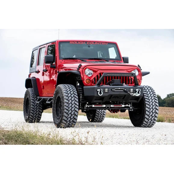 Load image into Gallery viewer, Rough Country 10524 Angry Eyes Grille for 07-18 Jeep Wrangler JK
