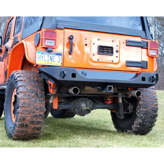 HyLine OffRoad 400.200.180 Ridgeline Midwidth Rear Bumper for 07-18 Jeep Wrangler JK