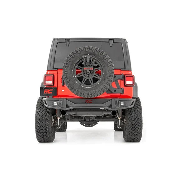 Load image into Gallery viewer, Rough Country 10648 Tubular Rear Bumper for 18-24 Jeep Wrangler JL
