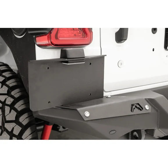 Fab Fours M4550-1 Rear Bumper License Plate Mount for 18-20 Jeep Wrangler JL