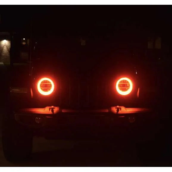 Load image into Gallery viewer, Oracle Lighting Waterproof Surface Mount LED Headlight Halo Kit for 18-20 Jeep Wrangler JL
