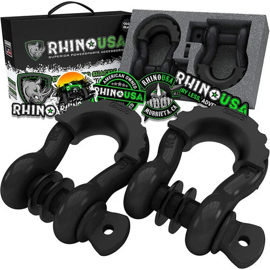 Rhino USA 3/4" D-Ring Shackle Set