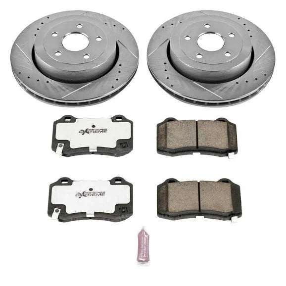 Power Stop K2949-26 Rear Z26 Street Warrior Performance Brake Kit for 06-10 Jeep Grand Cherokee WK