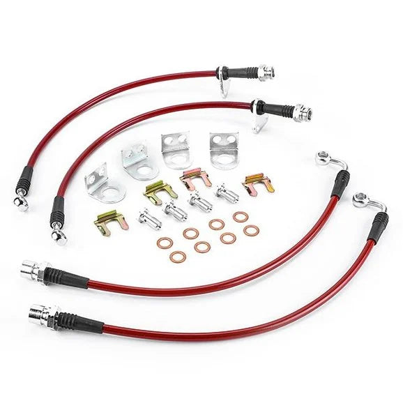 Load image into Gallery viewer, Power Stop Stainless Steel Front &amp; Rear Brake Hose Kit for 07-18 Jeep Wrangler JK
